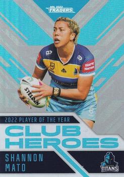 2023 NRL Traders Titanium - Club Heroes Silver #CHS35 Shannon Mato Front